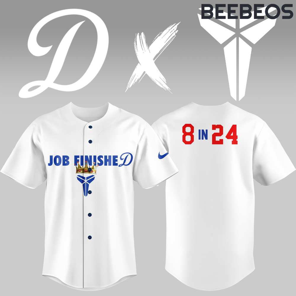 Los Angeles Dodgers x Kobe Mamba Job Finished White Jersey