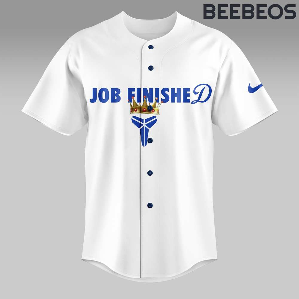 Los Angeles Dodgers x Kobe Mamba Job Finished White Jersey