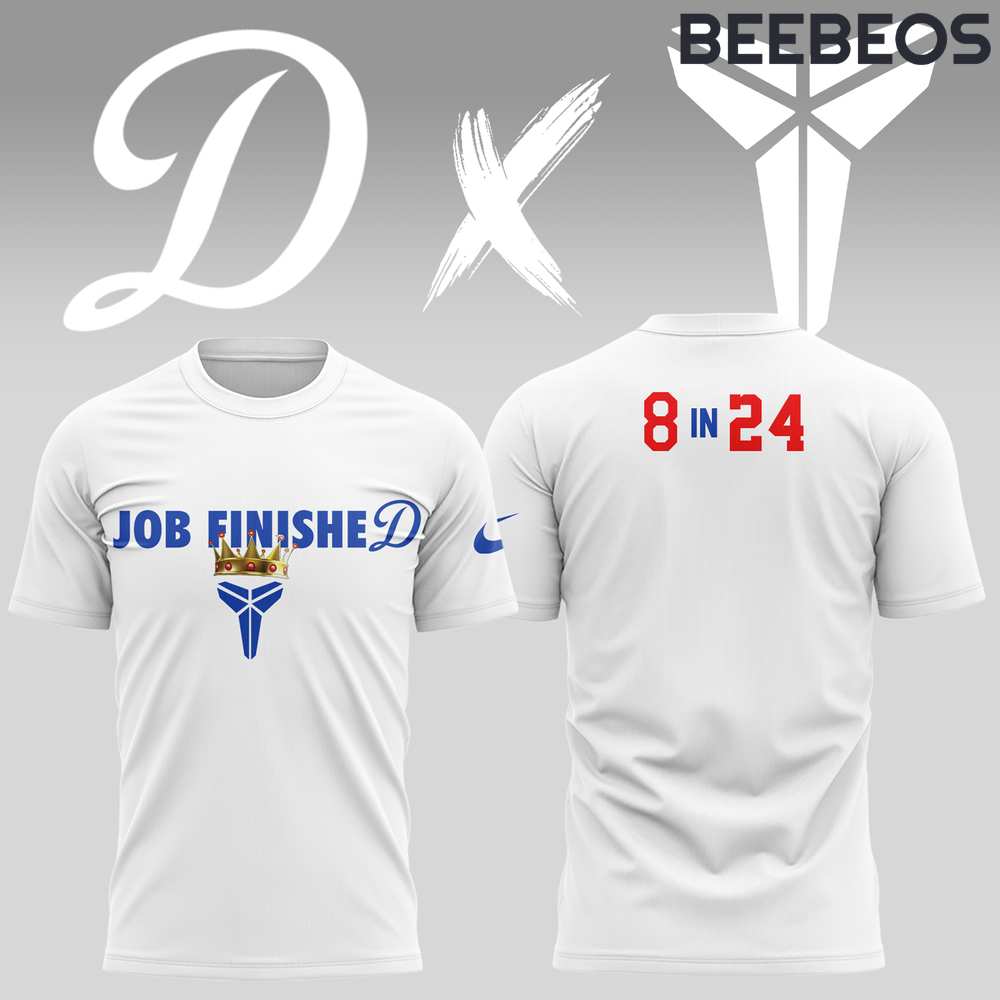 Los Angeles Dodgers x Kobe Mamba Job Finished White Shirt