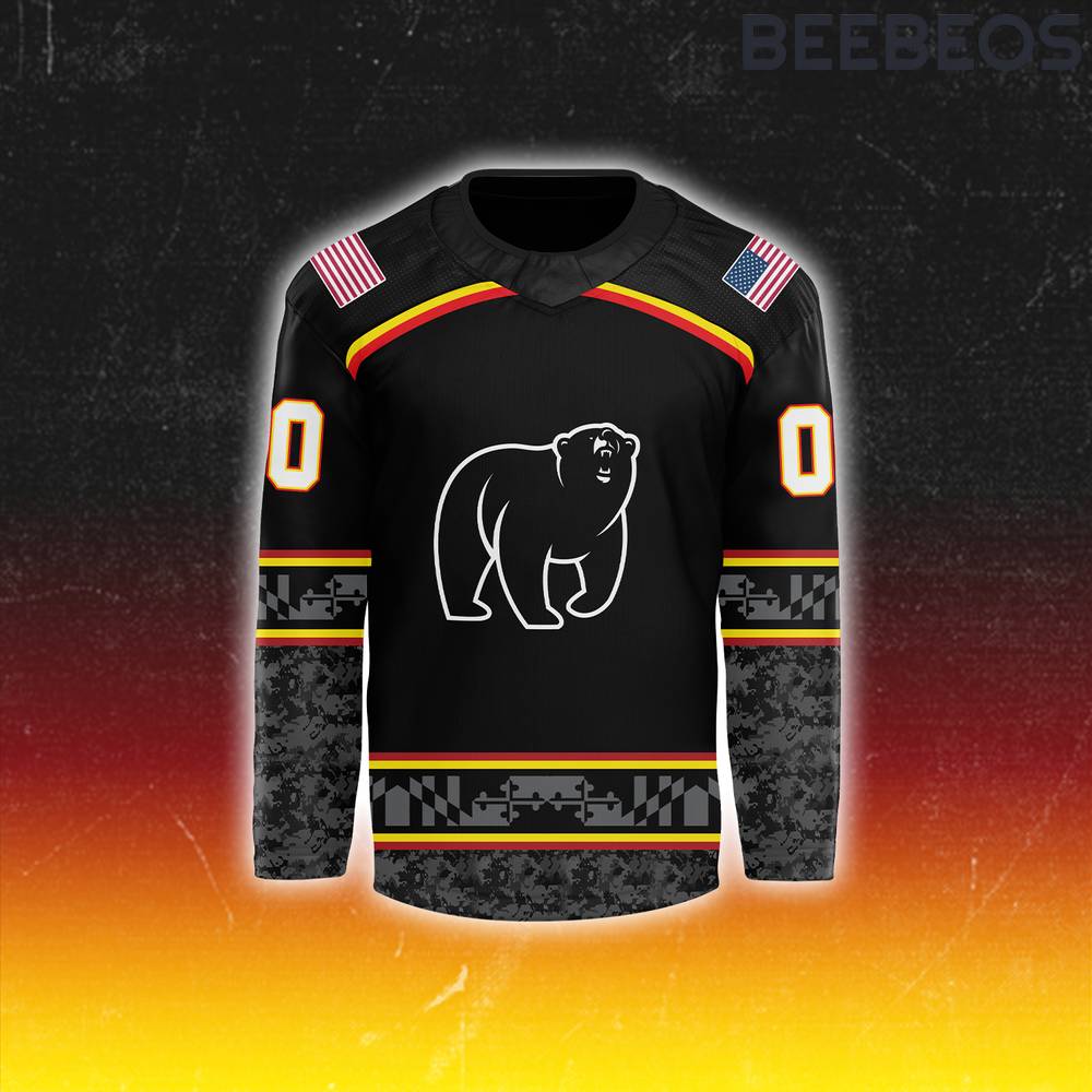 Maryland Black Bears x 2024 Veterans Day & Military Appreciation Hockey Jersey