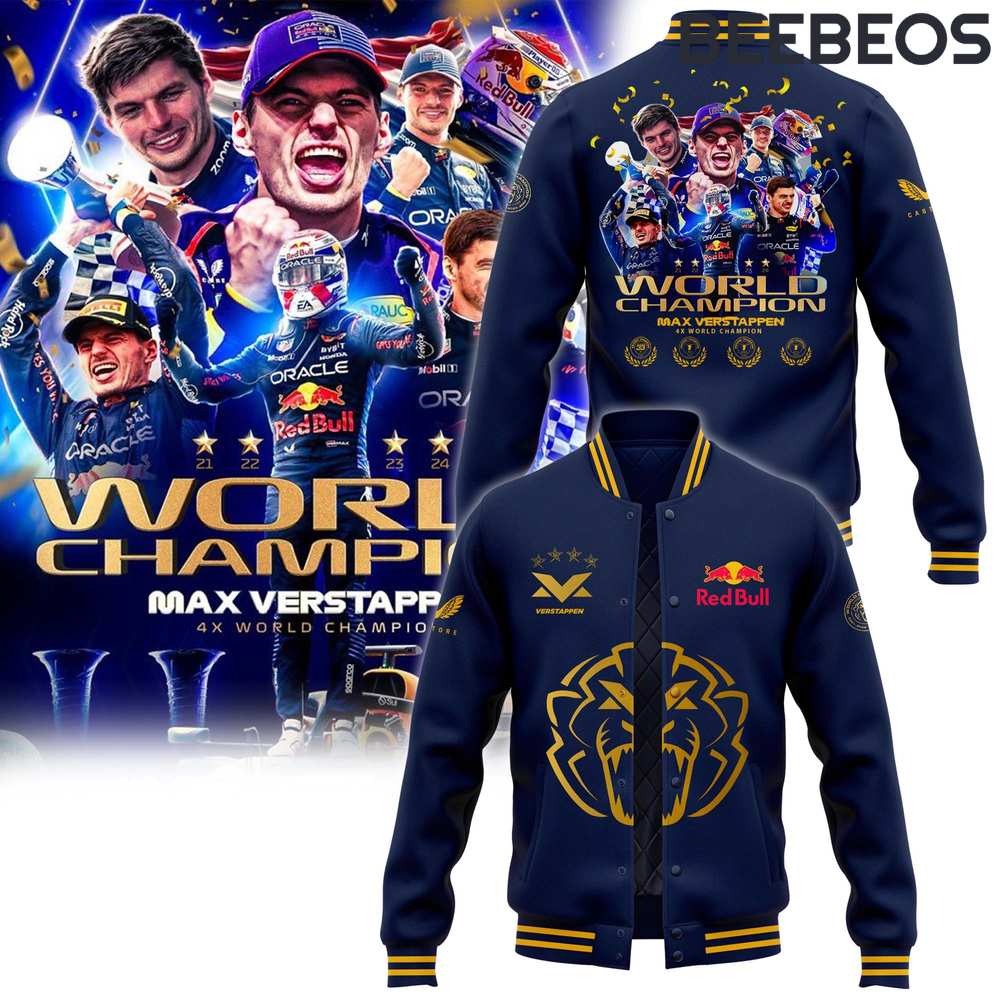 Max Verstappen World Champion 2024 Special Edition Navy Jacket