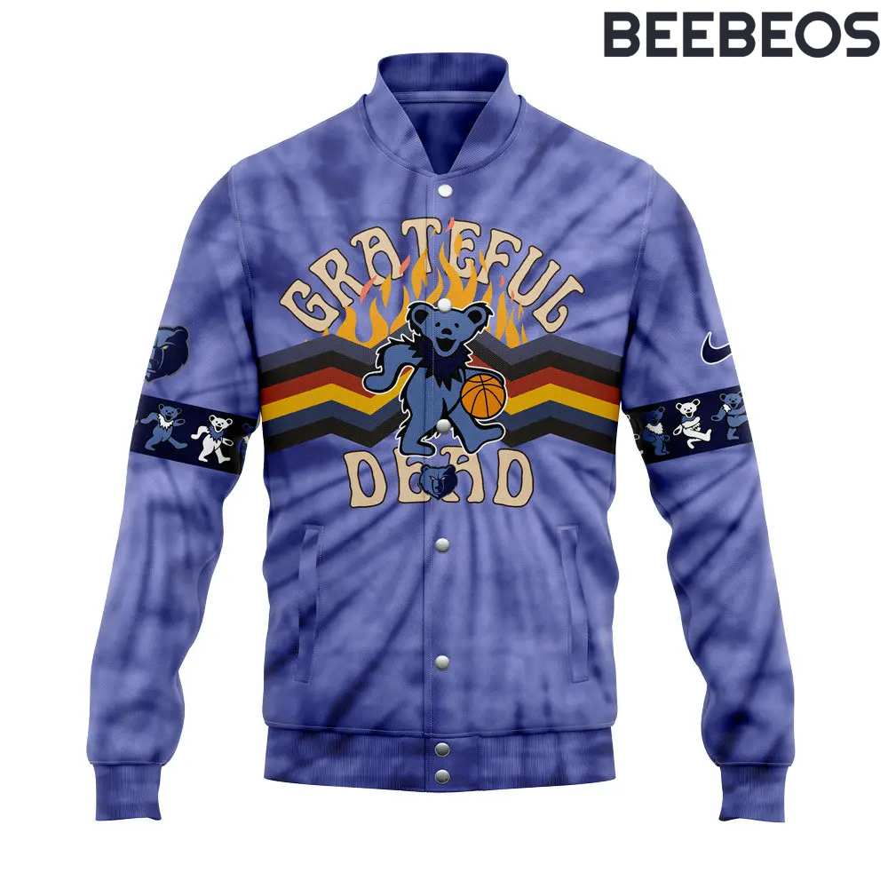 Memphis Grizzlies Grateful Dead Night Baseball Jacket