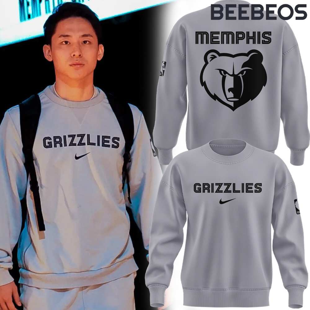 Memphis Grizzlies Yuki Kawamura Limited Edition Grey Sweatshirt