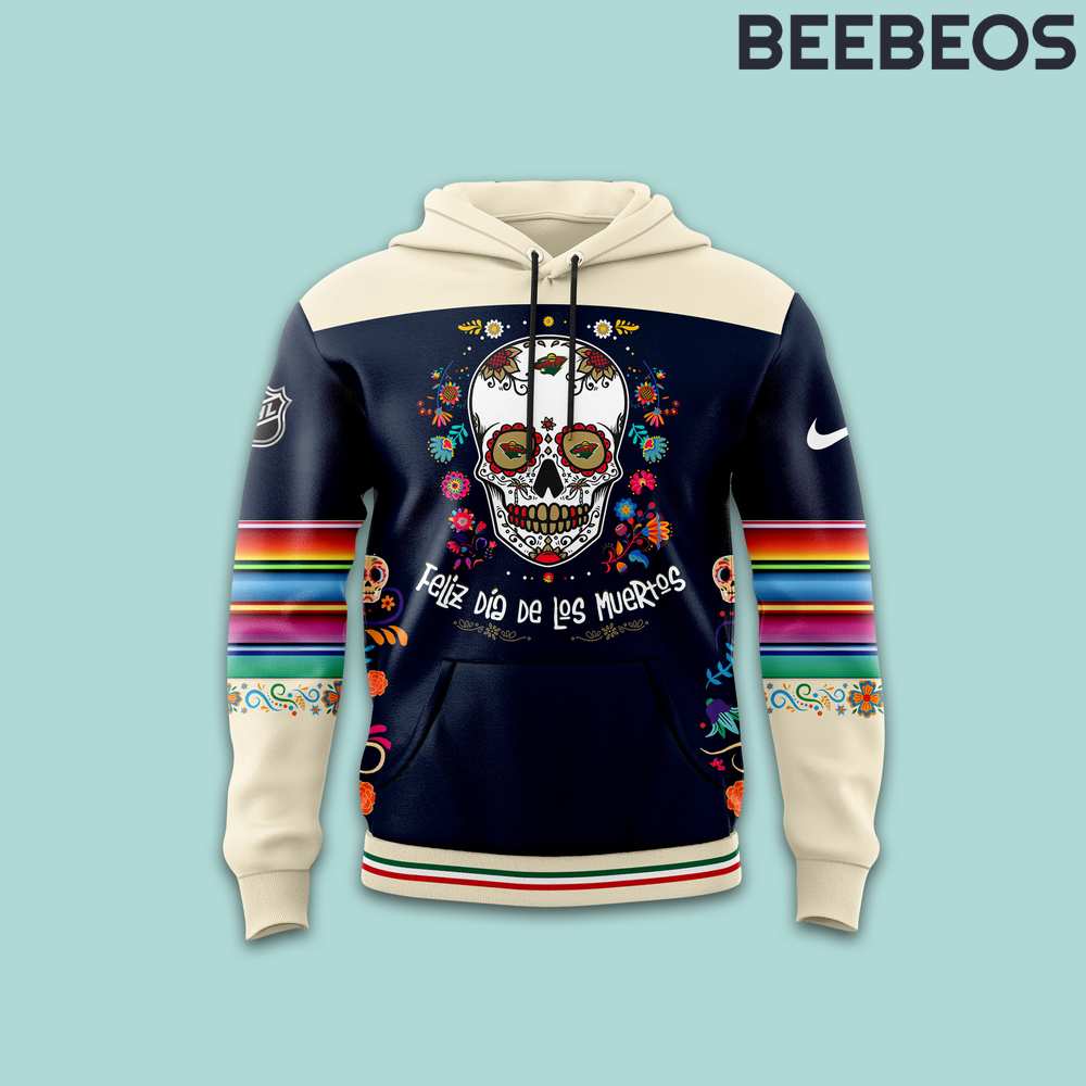 Minnesota Wild Dia De Los Muertos Limited Edition Hoodie