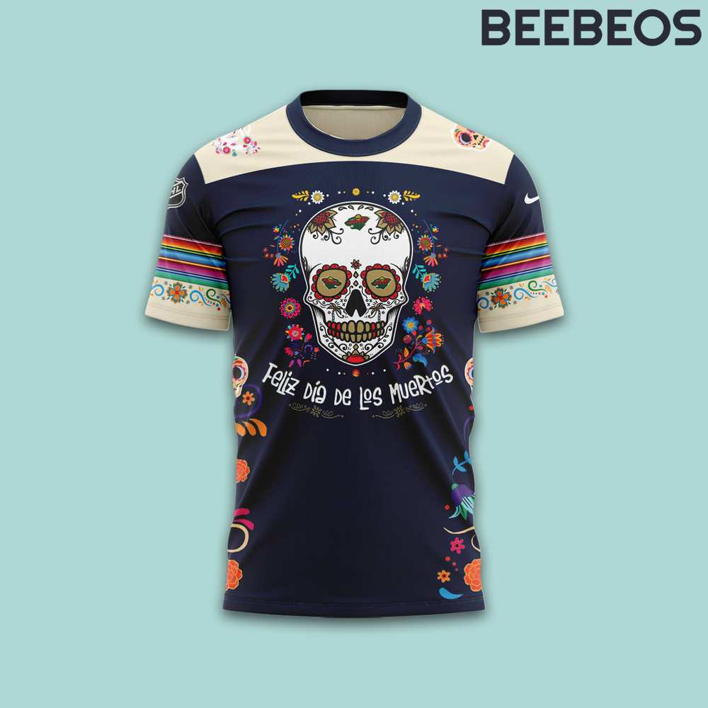 Minnesota Wild Dia De Los Muertos Limited Edition Tee