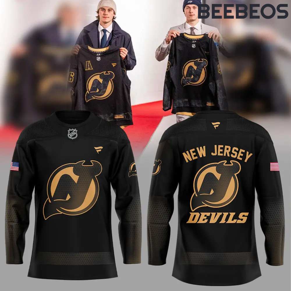 New Jersey Devils NHL Military Threads Black Limited Edition Jersey