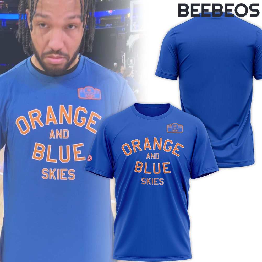 New York Knicks x Jalen Brunson Orange And Blue Skies Tee