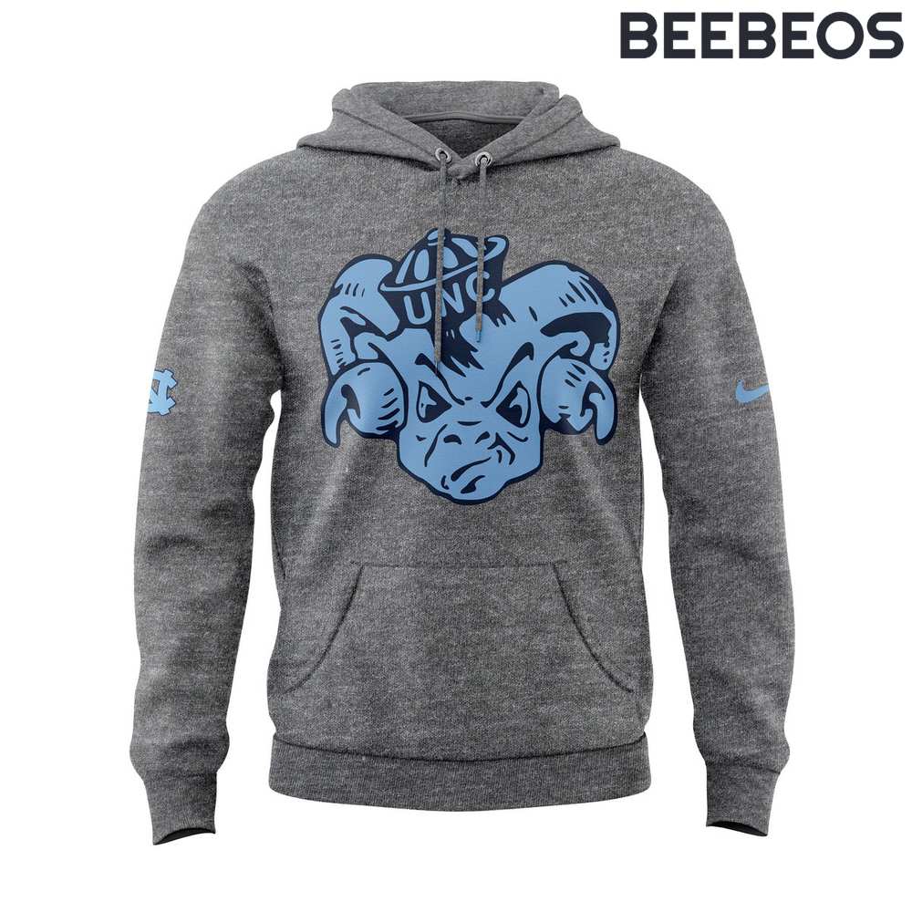 North Carolina Tar Heels Coach Hubert Davis Grey Hoodie