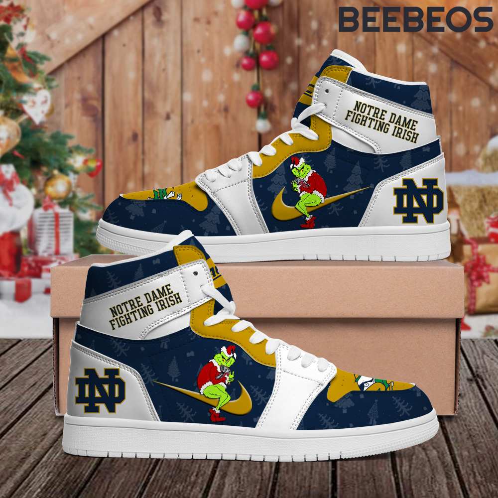 Notre Dame Fighting Irish x Grinch Air Jordan 1 Shoes