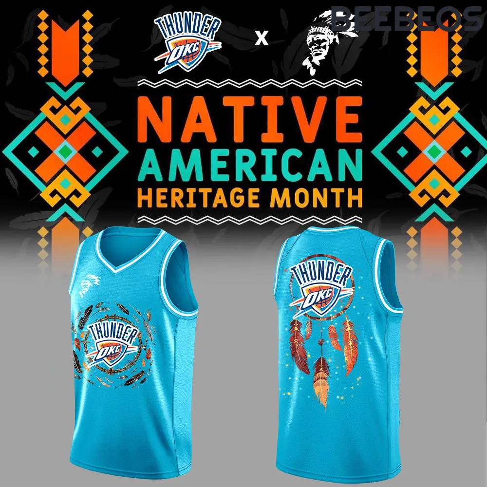 Oklahoma City Thunder Native American Heritage Month Basketball Jersey