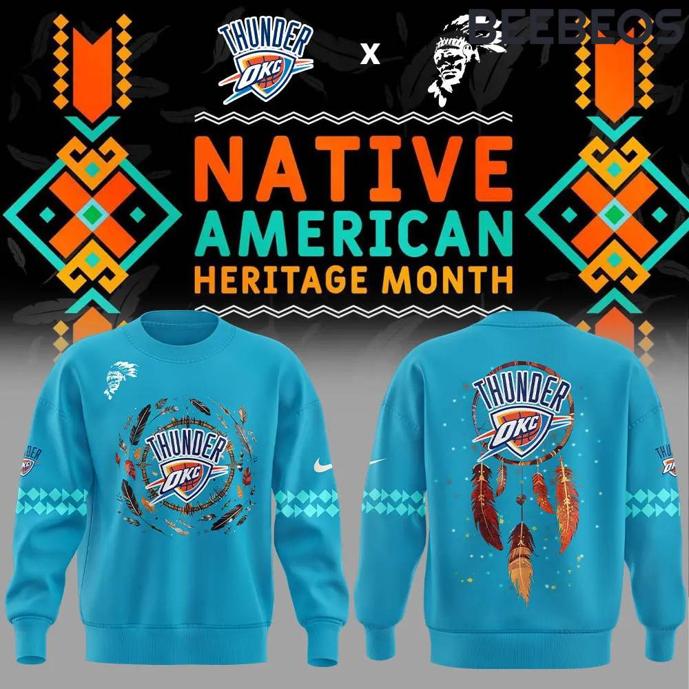 Oklahoma City Thunder Native American Heritage Month Sweatshirt