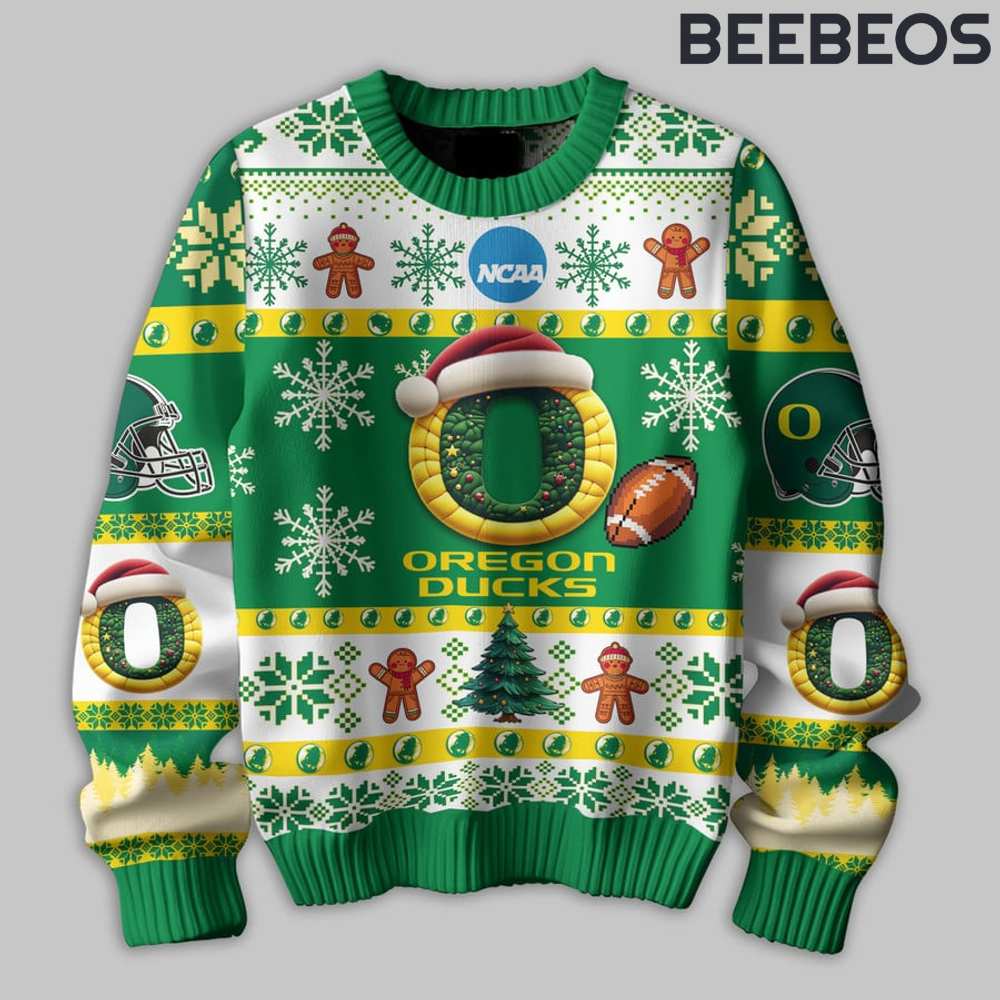 Oregon Ducks They Not Like Us Ugly Christmas Sweater