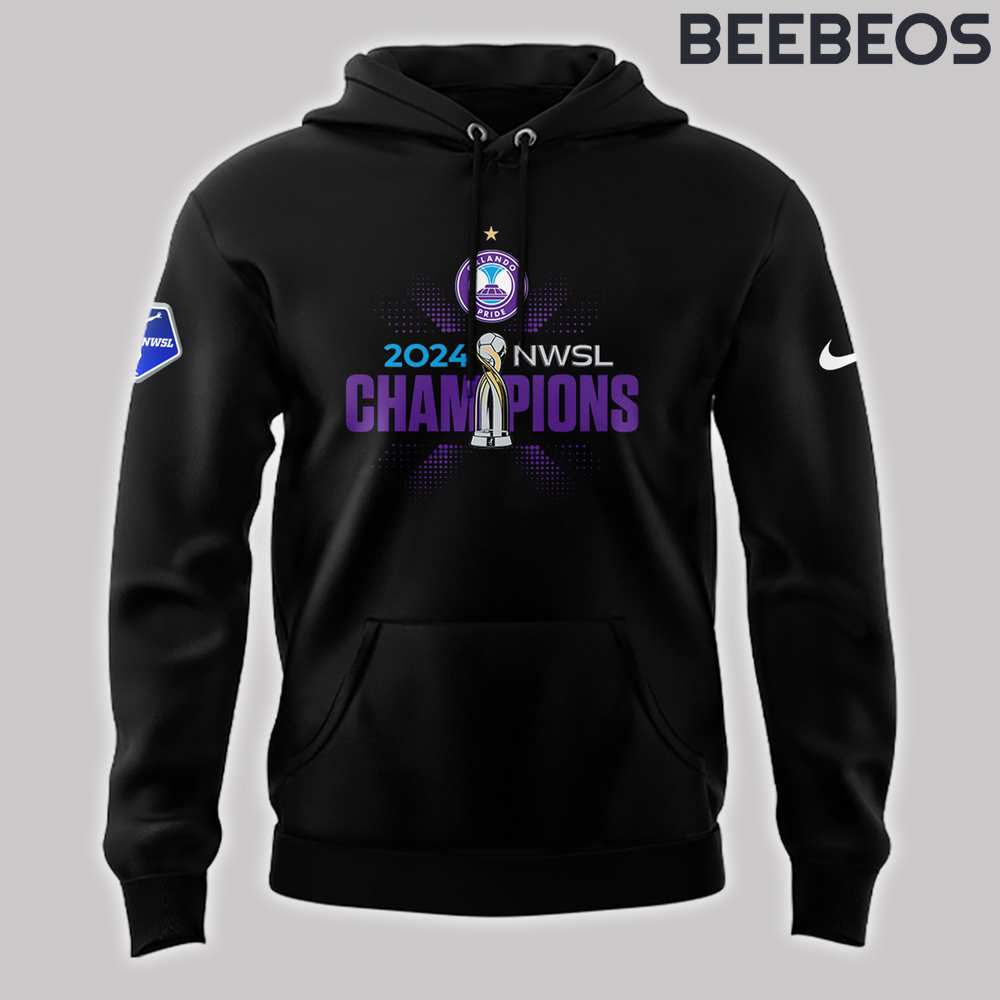 Orlando Pride 2024 NWSL Champions Black Hoodie