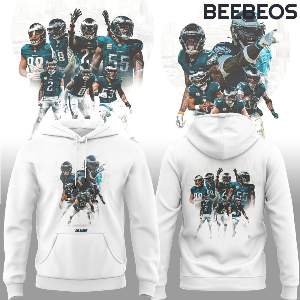 Philadelphia Eagles Go Birds Special Edition White Hoodie