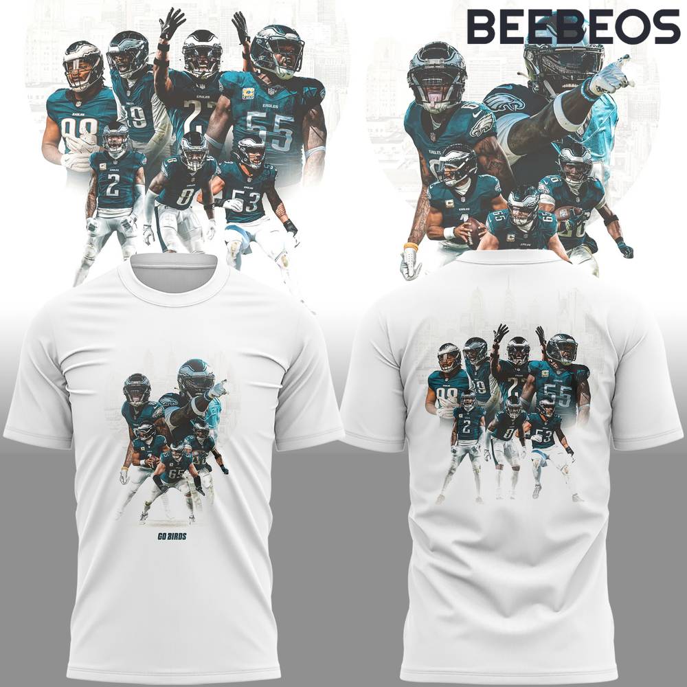 Philadelphia Eagles Go Birds Special Edition White Tee