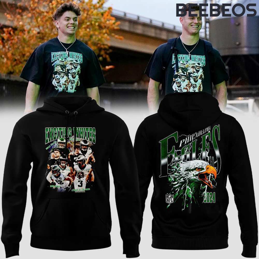 Philadelphia Eagles NFL Exciting Whites Hoodie