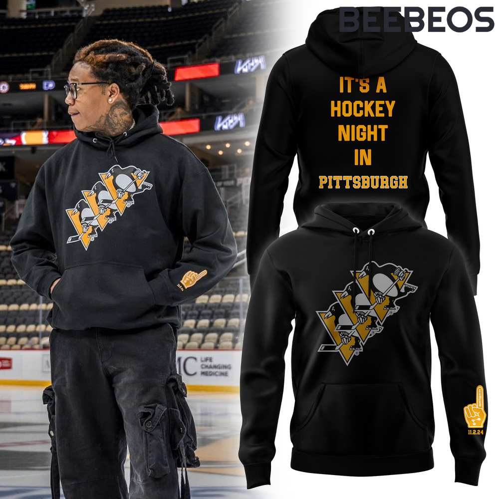 Pittsburgh Penguins Marc Ander Fleury Hockey Night in Pittsburgh Hoodie