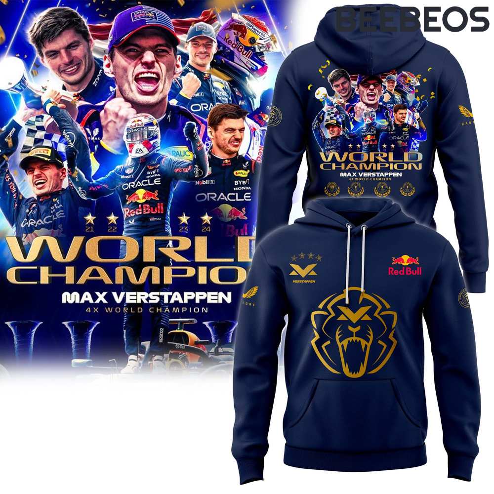 Red Bull Max Verstappen World Champion Navy Hoodie