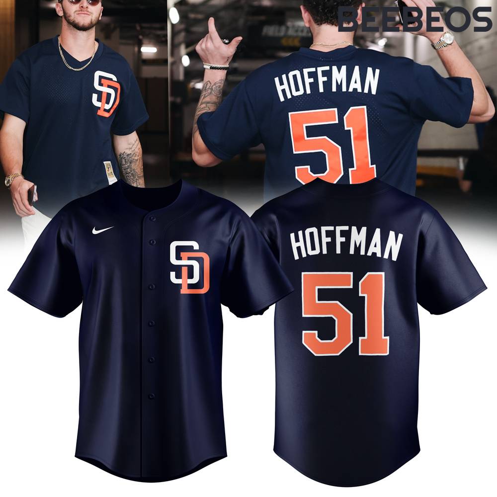 San Diego Padres Trevor Hoffman Throwback Navy Jersey