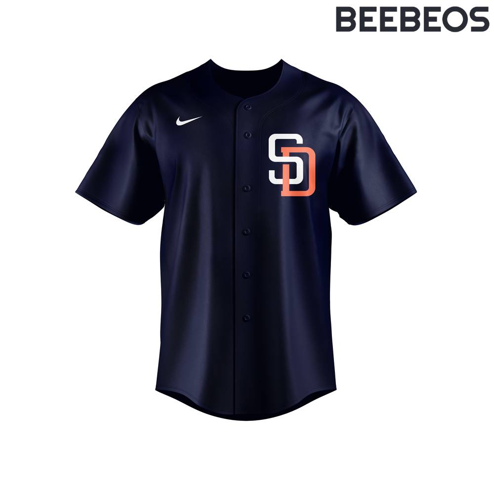 San Diego Padres Trevor Hoffman Throwback Navy Jersey