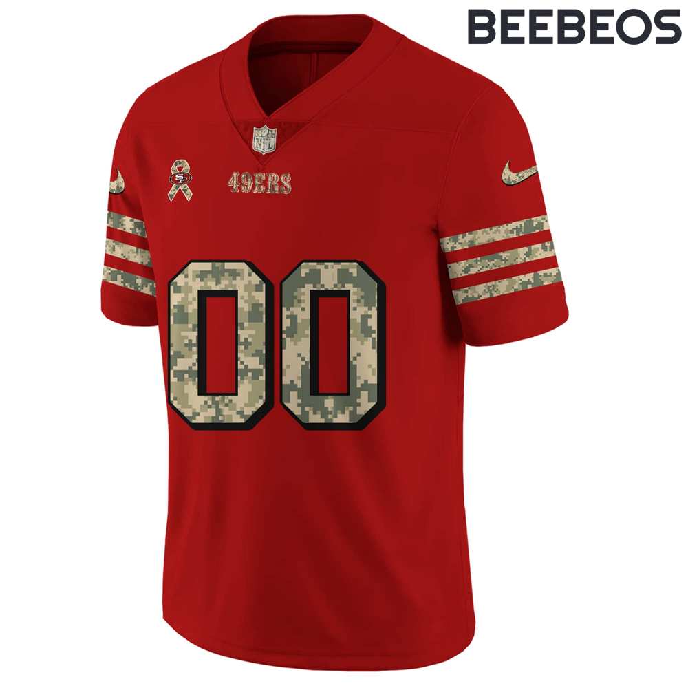 San Francisco 49ers 2024 Salute to Service George Kittle’s Signature Jersey