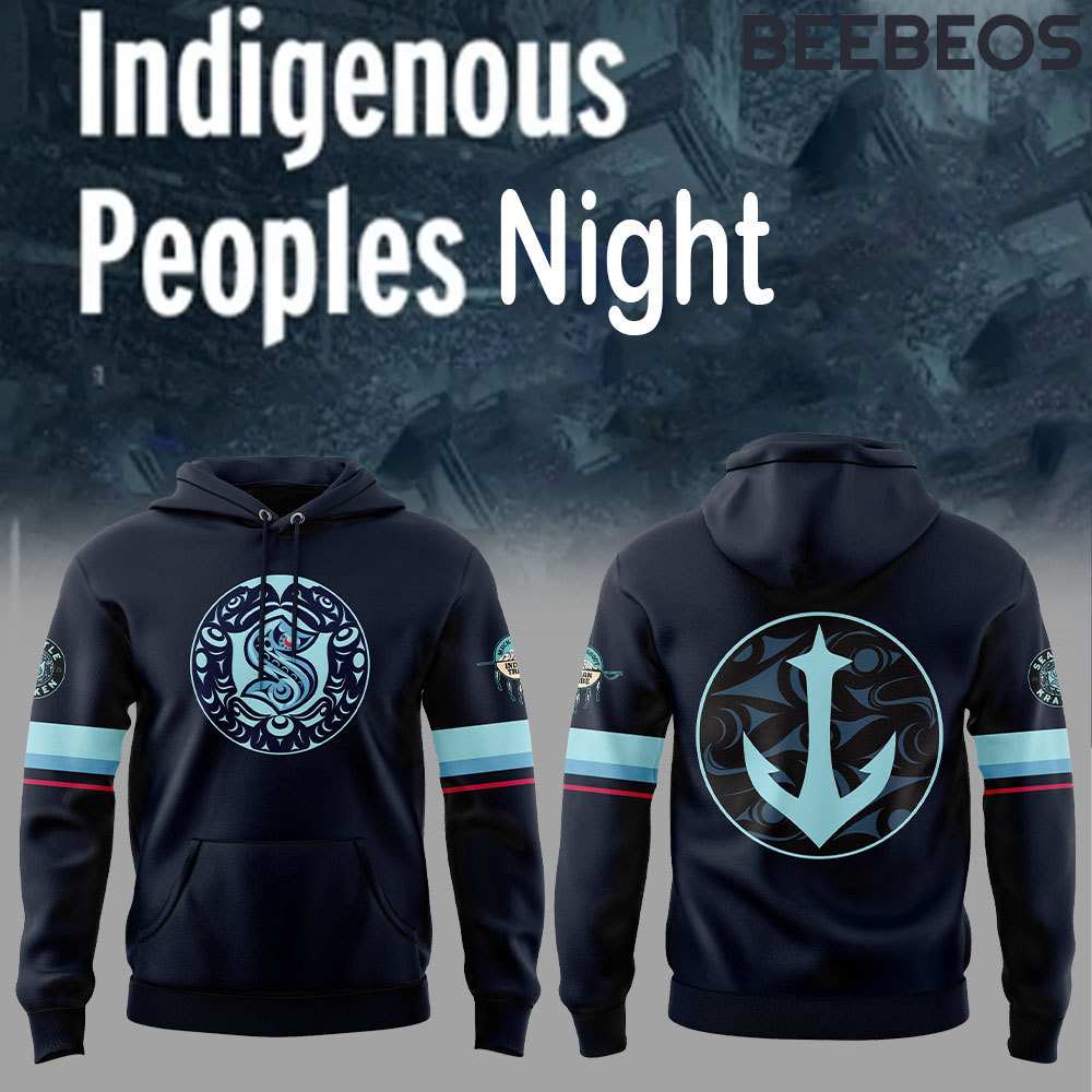 Seattle Kraken Indigenous Peoples Night Navy Hoodie