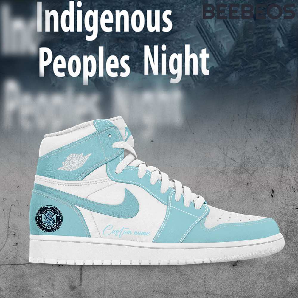 Seattle Kraken Indigenous Peoples Night Personalized Air Jordan 1 Shoes