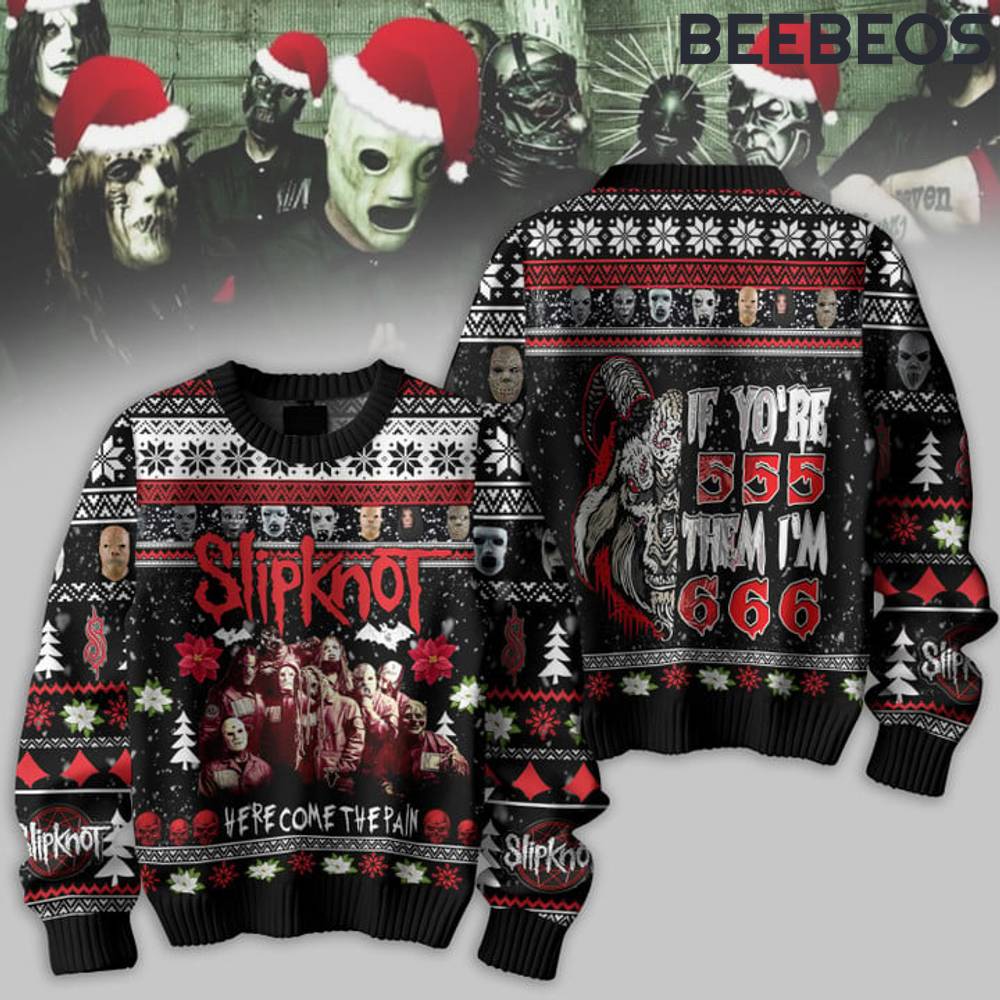 Slipknot Come The Rain Ugly Christmas Sweater