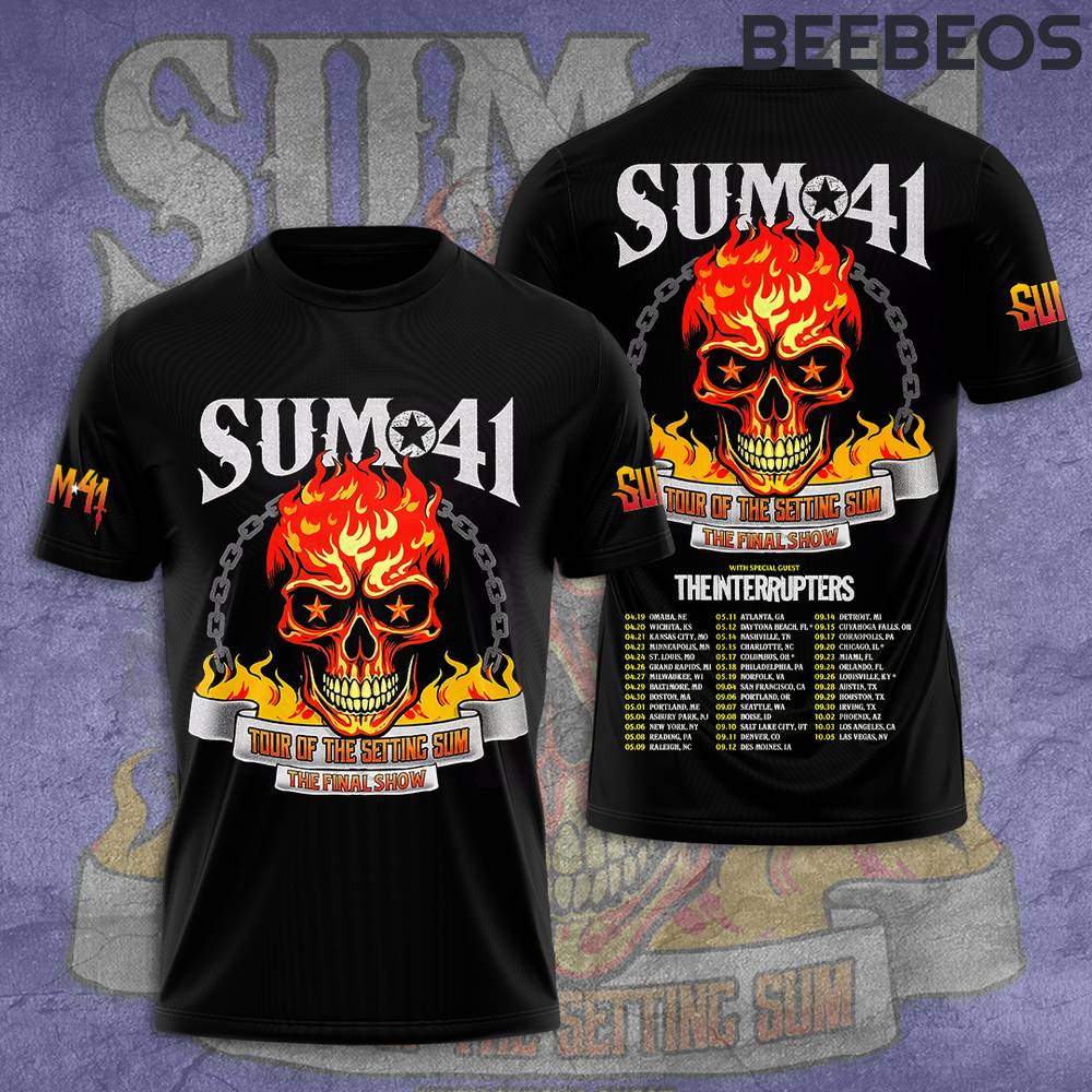 Sum 41 Tour of the Setting Sum Tee