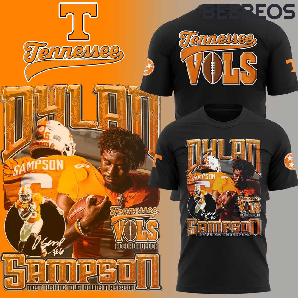 Tennessee Volunteers “Dylan Sampson for Heisman” Black Shirt