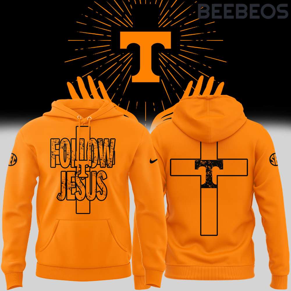 Tennessee Volunteers Follow Jesus Special Edition Orange Hoodie