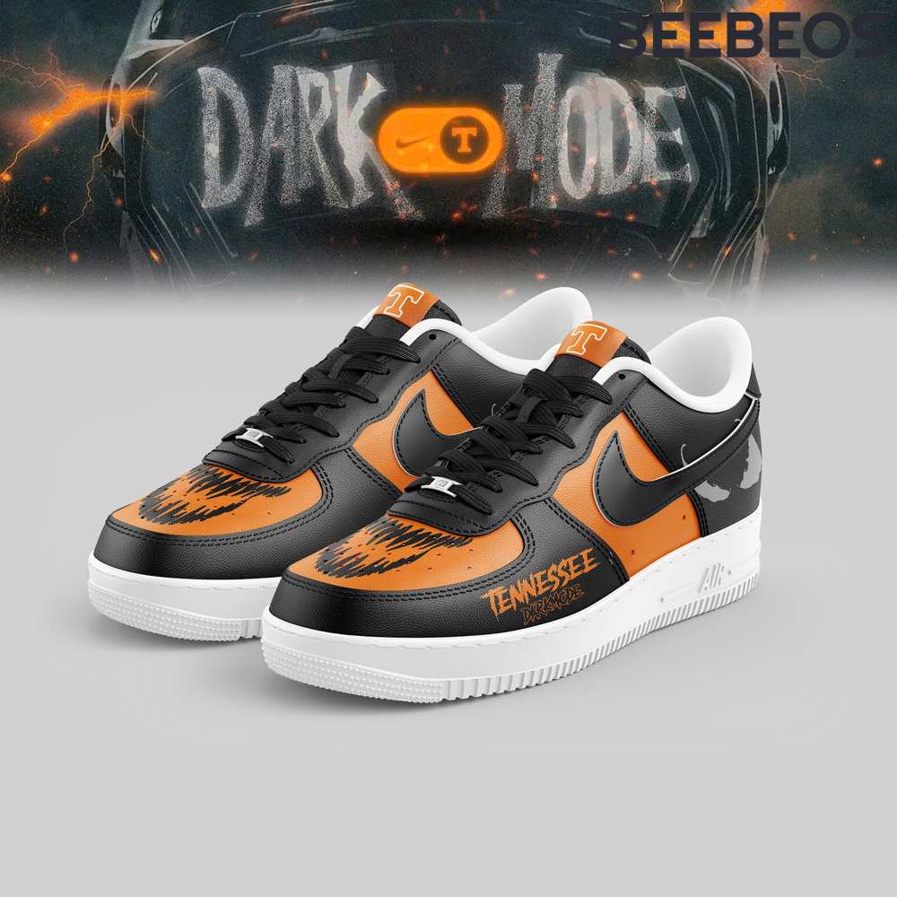 Tennessee Volunteers Football Venom DARK MODE Air Force 1 Shoes