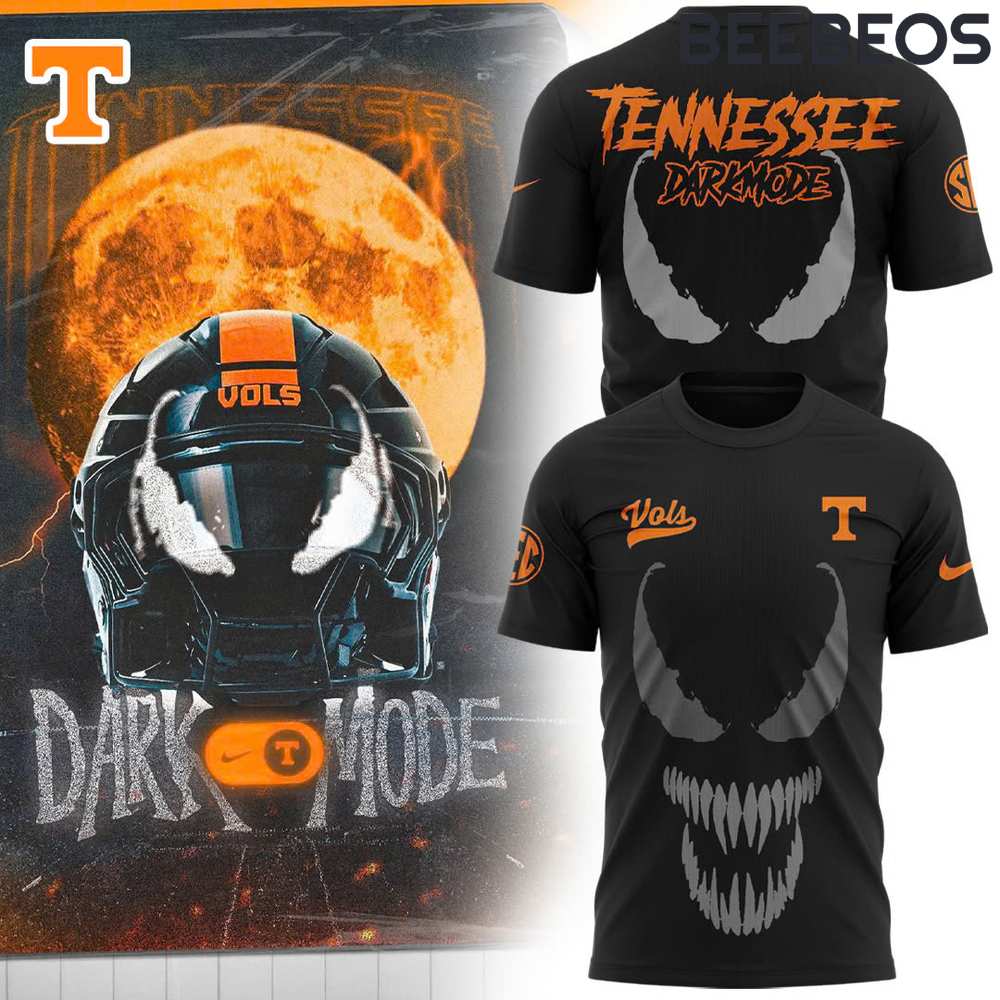 Tennessee Volunteers Football Venom DARK MODE T-Shirt