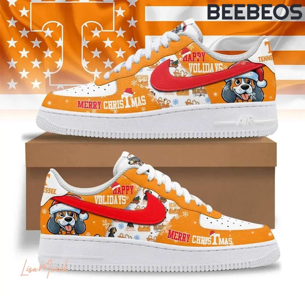 Tennessee Volunteers Merry Christmas Air Force 1 Shoes