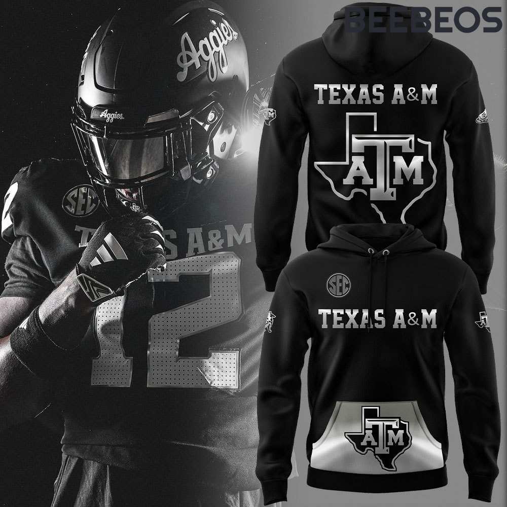 Texas A&M Aggies DARK MODE Limited Edition Black Hoodie