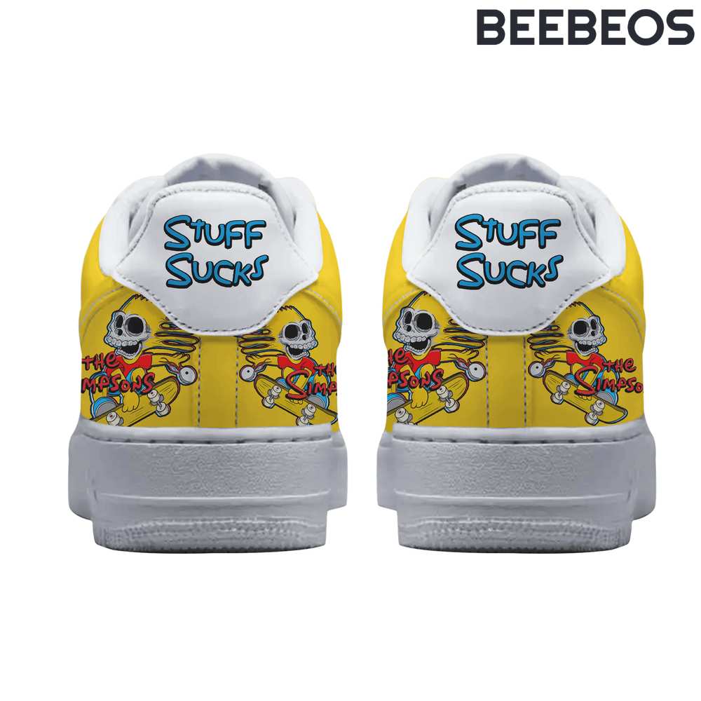 The Simpsons Bart Eat My Shorts Air Force 1 Shoes