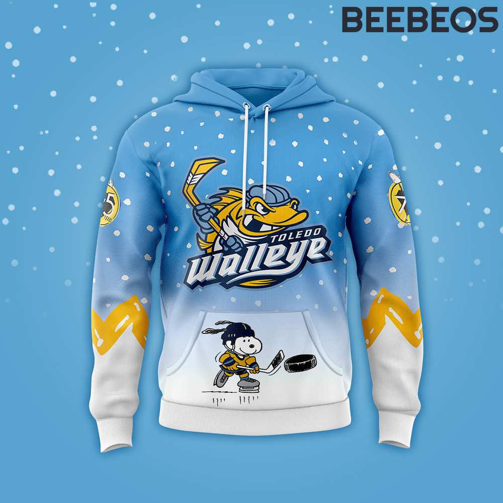 Toledo Walleye x Peanuts Night Limited Edition Hoodie