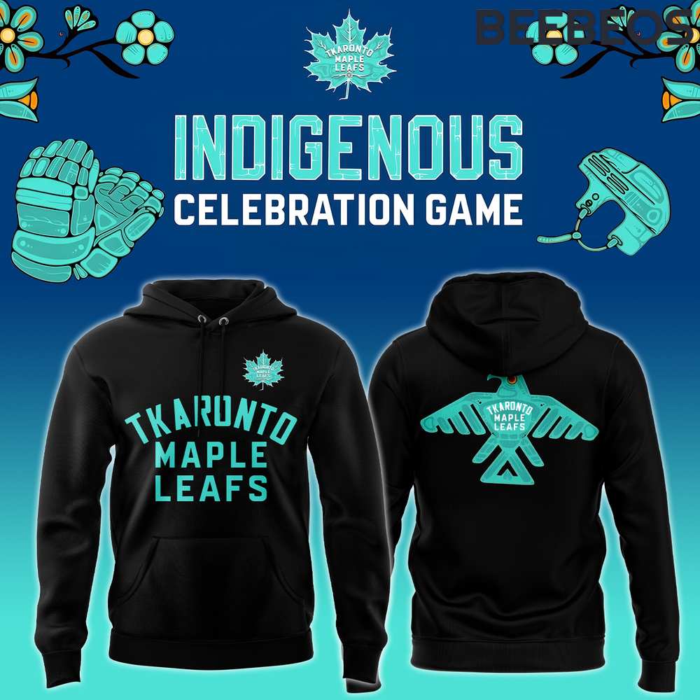 Toronto Maple Leafs 2024 Indigenous Heritage Night Black Hoodie