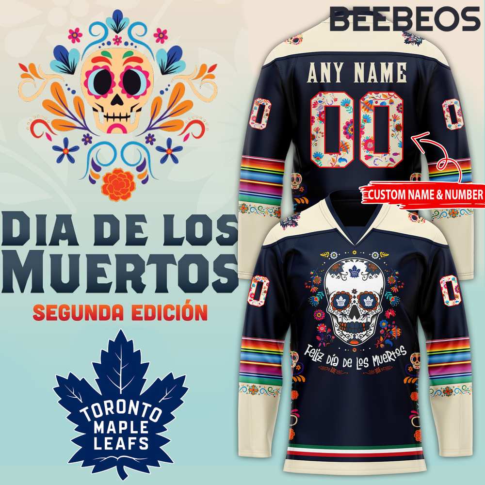 Toronto Maple Leafs NHL Dia De Los Muertos Hockey Jersey