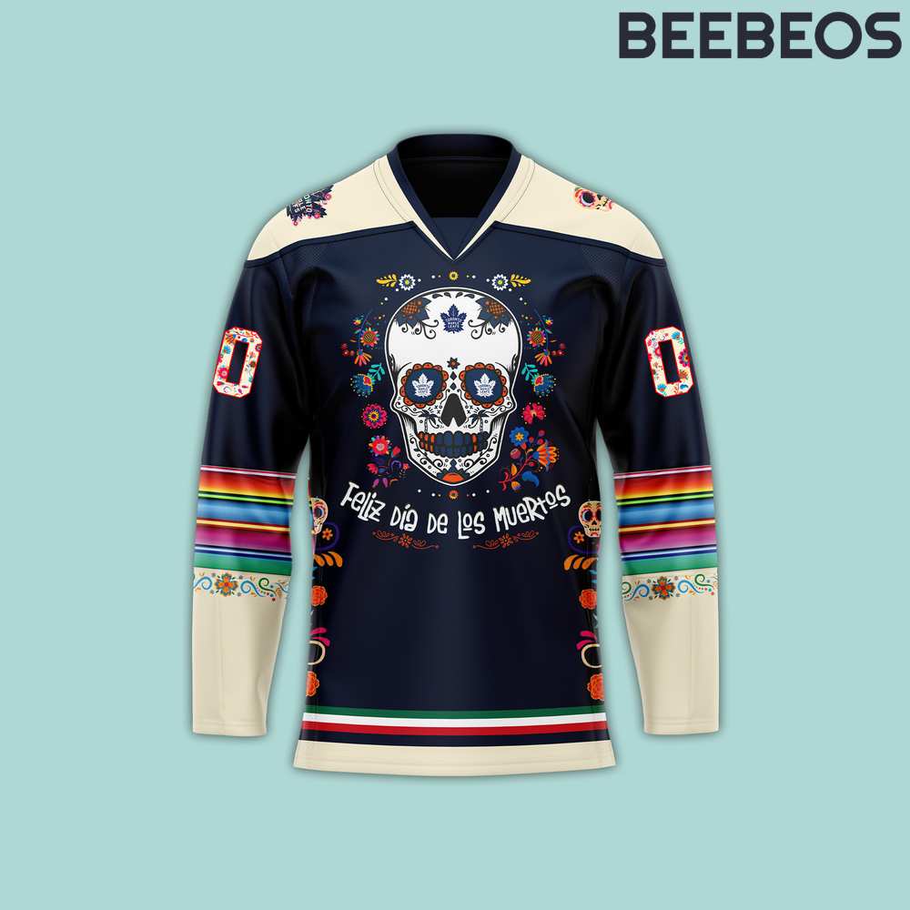 Toronto Maple Leafs NHL Dia De Los Muertos Hockey Jersey