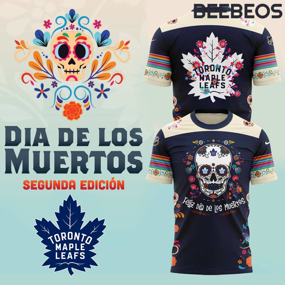 Toronto Maple Leafs NHL Dia De Los Muertos Tee