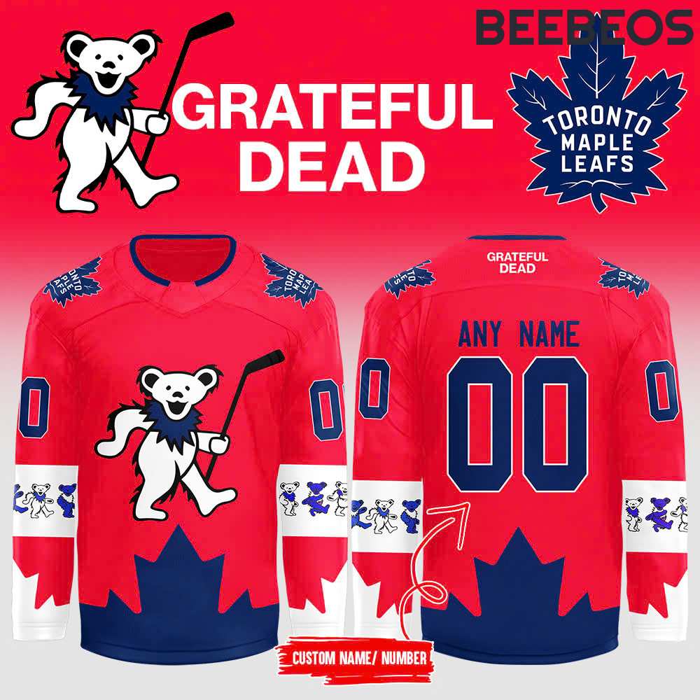 Toronto Maple Leafs x Grateful Dead Night 2024 Hockey Jersey