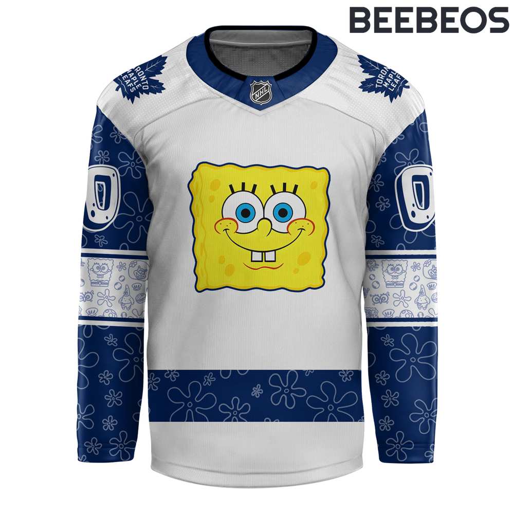 Toronto Maple Leafs x Spongebob 25th Anniversary Hockey Jersey