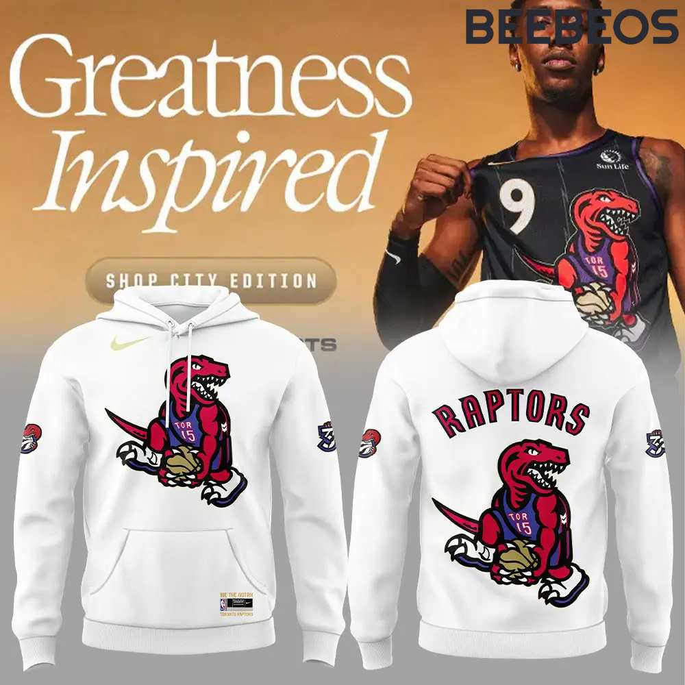 Toronto Raptors 30th Anniversary City Edition White Hoodie