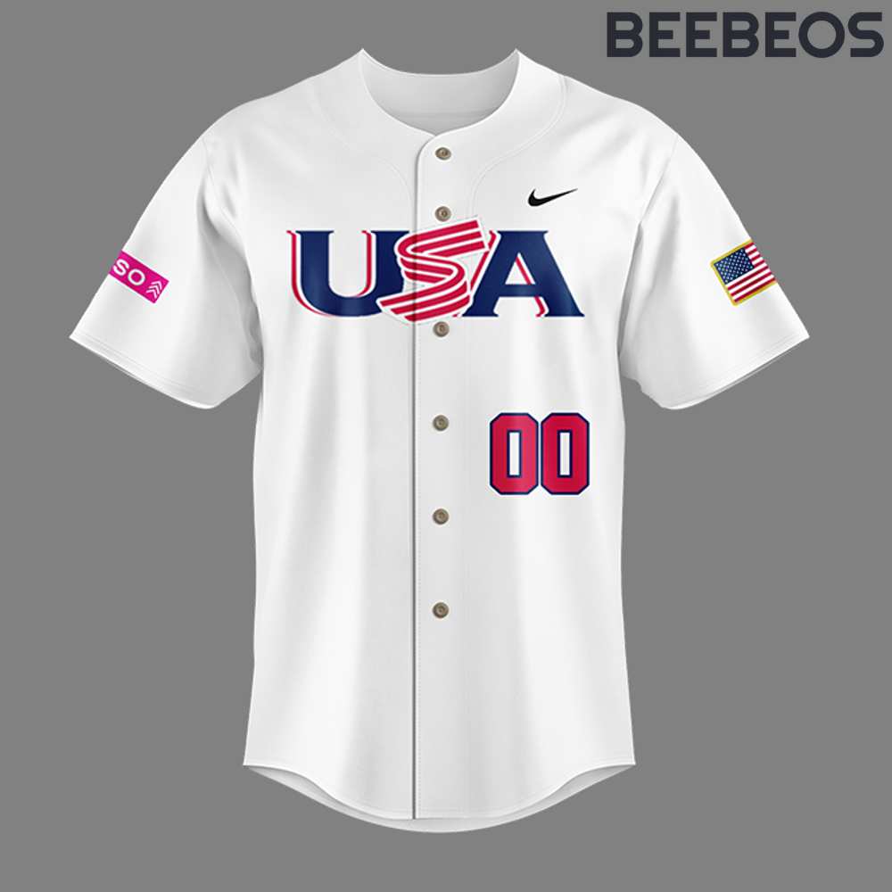 USA Baseball WBSC White Jersey