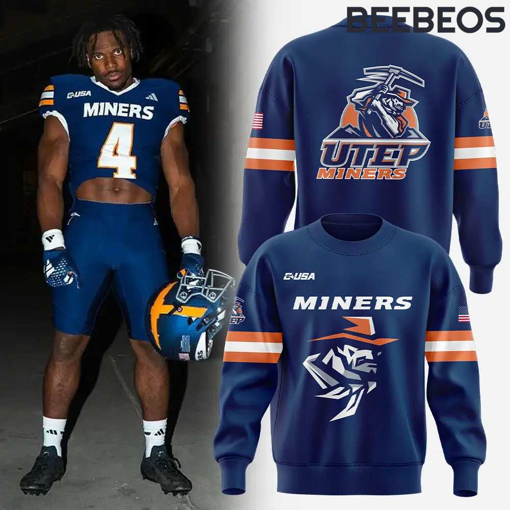 UTEP Miners Football Navy Navy Sweatshirt