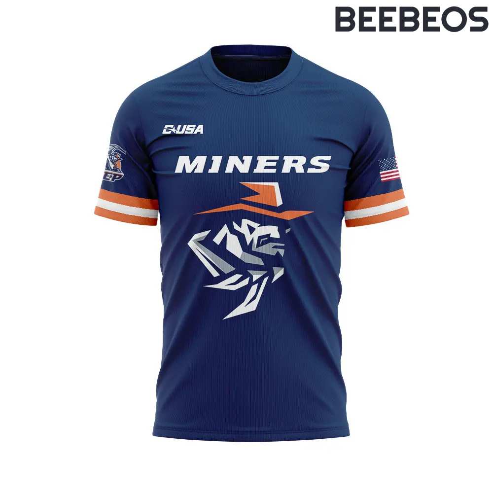 UTEP Miners Football Navy Navy Tee