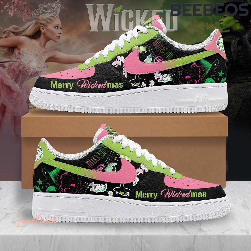 Wicked Merry Christmas Air Force 1 Shoes