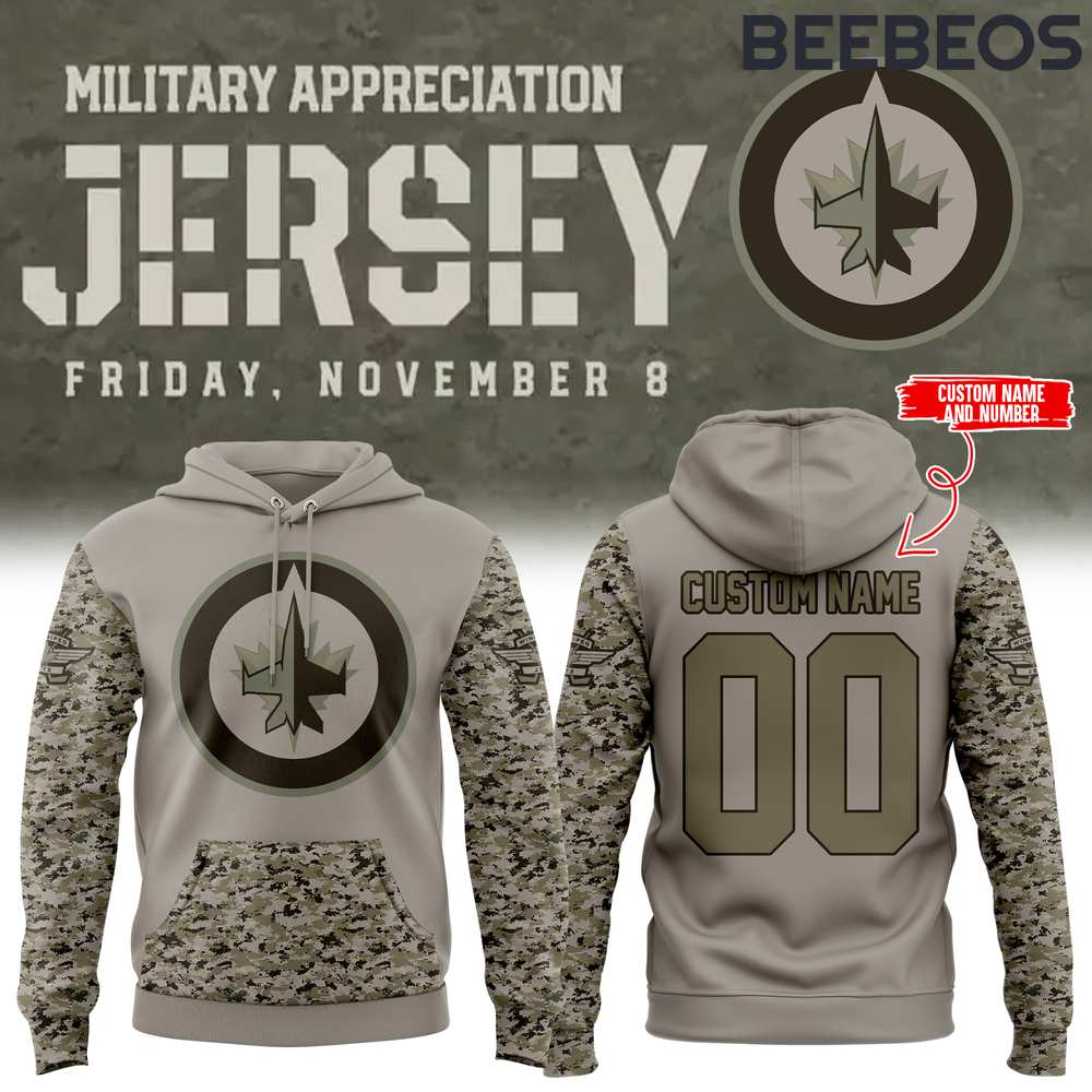 Winnipeg Jets Military Appreciation Limited Edition Hoodie