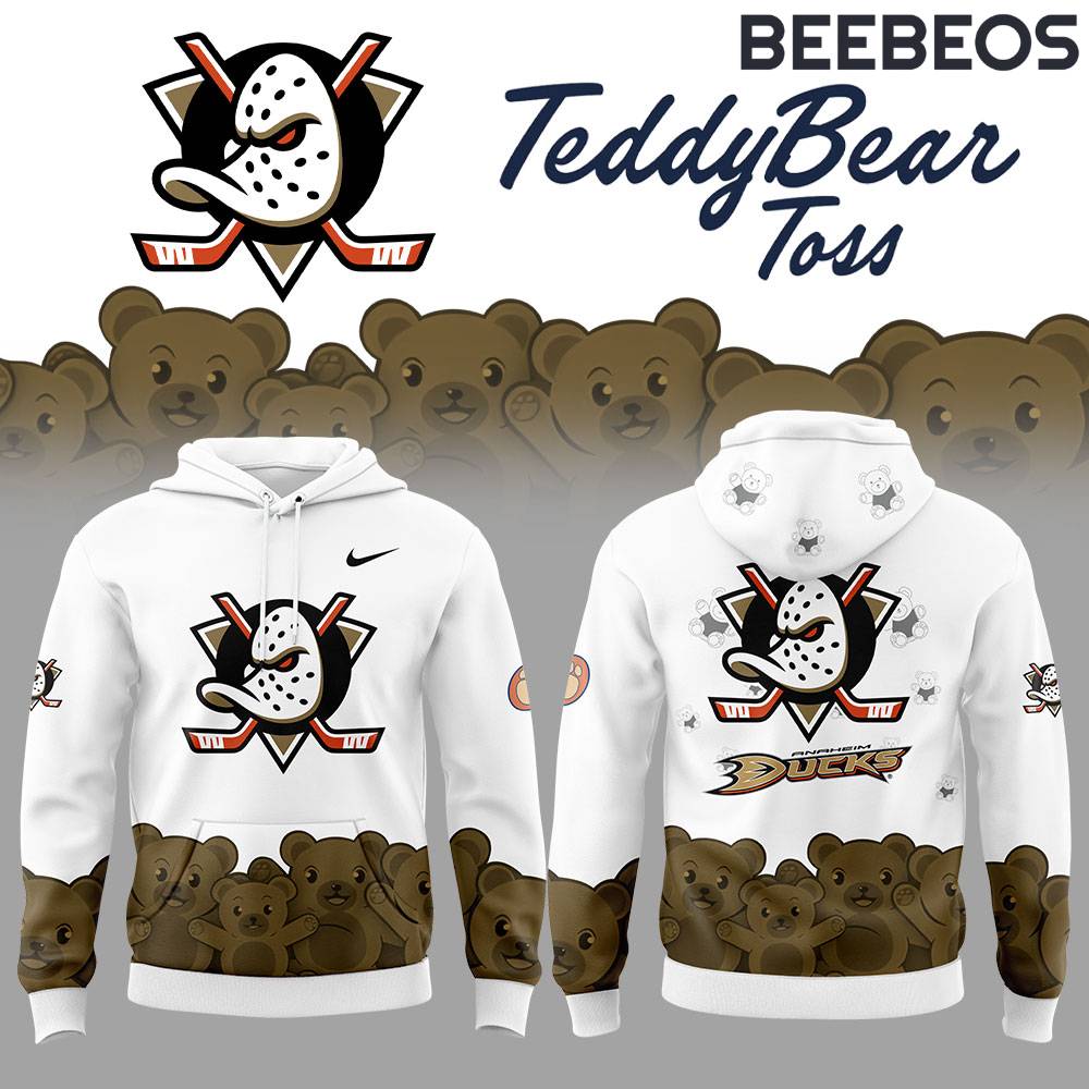 Anaheim Ducks x Teddy Bear Toss Special Edition Hoodie